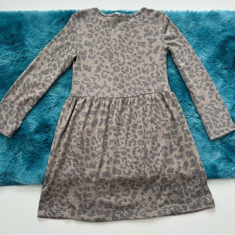 Carter's Brown Leopard Print Kids Dress Size 5T